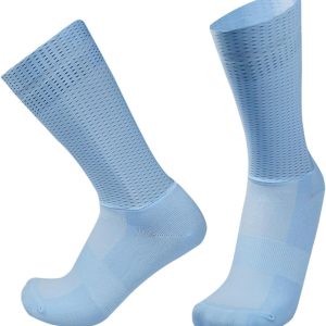 Socks Cycling Men Women Mesh Fabric Breathable Sweat-Absorbing Silicone Non-Slip Cycling  Socks one size